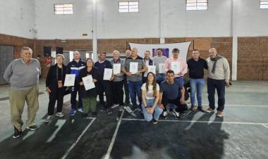 BORLA ENCABEZÓ ACTO DE FIRMA DE CONVENIOS PARA APORTES A CLUBES DEL DEPARTAMENTO SAN JUSTO.