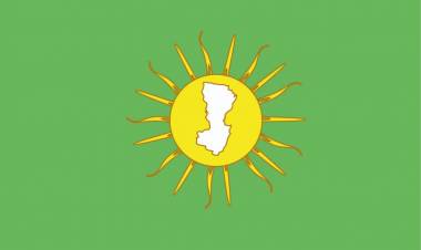 LA BANDERA DEL DEPARTAMENTO SAN JUSTO ES UNA DE LAS PRIMERAS EN LA PROVINCIA DE SANTA FE.